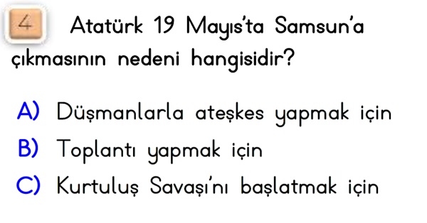 2. Sınıf Hayat Bilgisi Ülkemizde Hayat-Yaprak Test-3