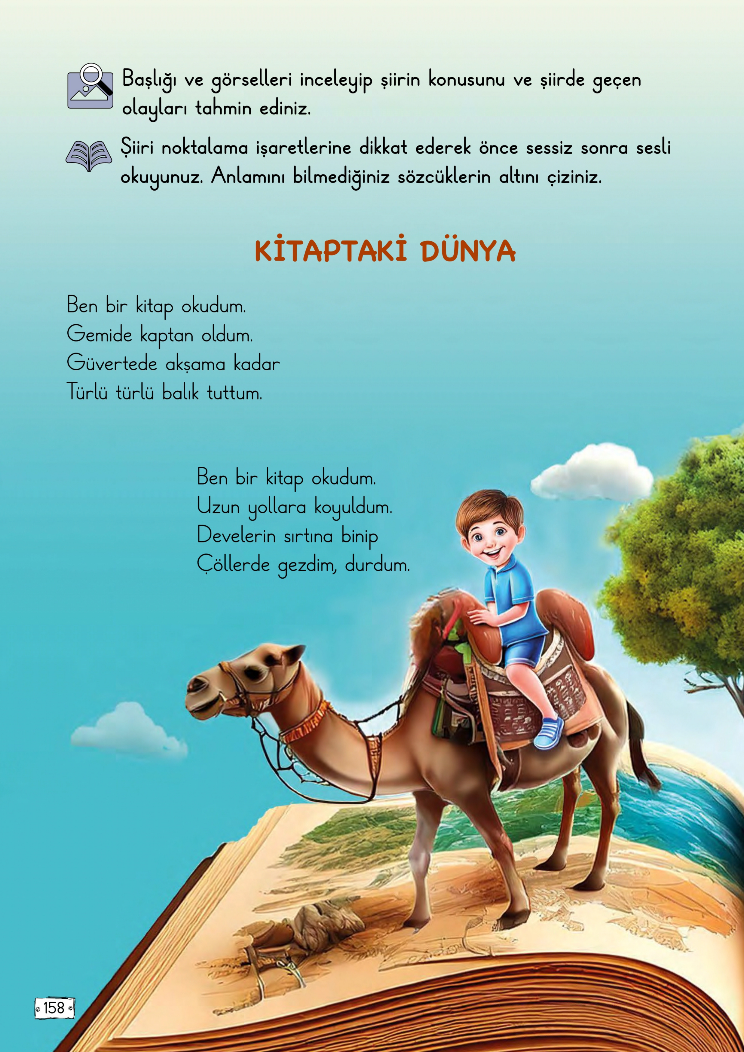 2. Sınıf Türkçe Meb Yayınları Kitaptaki Dünya Metni Etkinlik Cevapları