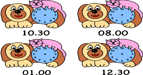 1. Sınıf Matematik Köpekli Saat Etkinliği