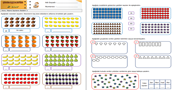 2. Sınıf Matematik Nesne Sayılarını Bulalım Etkinliği 4