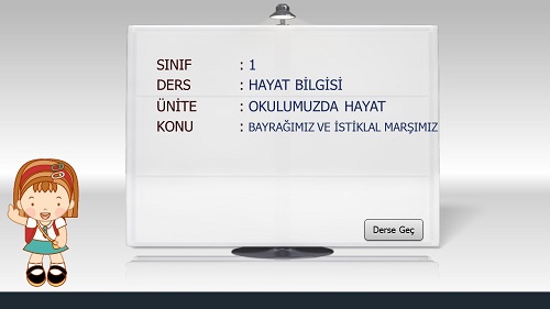 1. Sınıf Hayat Bilgisi Bayrağımız ve İstiklal Marşımız Sunusu