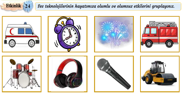 4. Sınıf Fen Bilgisi Ses Üreten Teknolojik Araçların Olumsuz ve Olumlu Etkileri