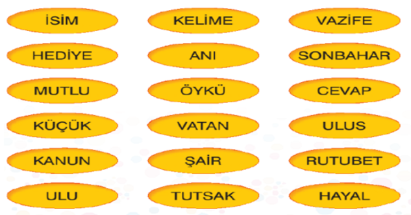 4. Sınıf Türkçe Zıt-Eş Anlamlı-Sesteş Kelimeler-3