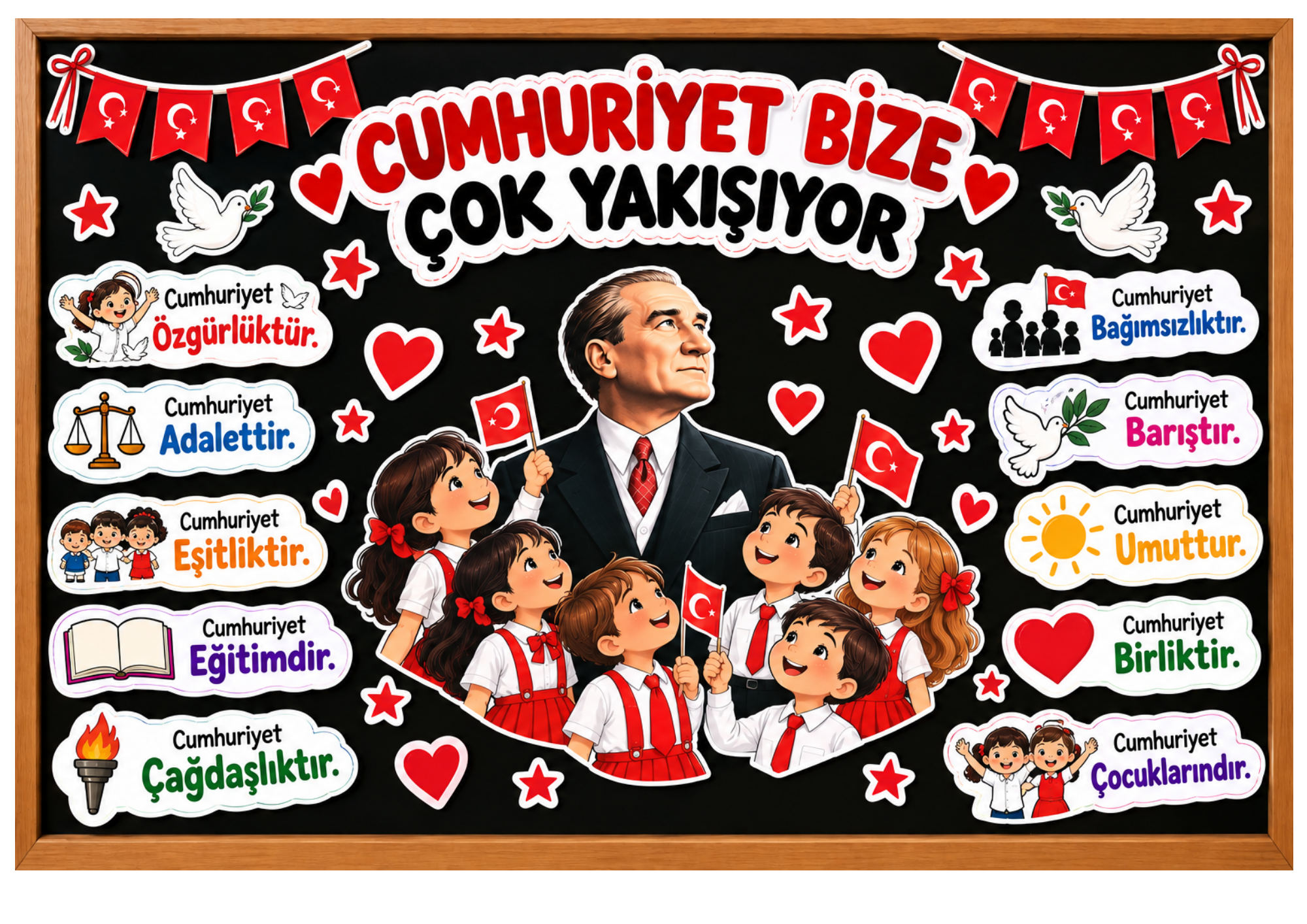 Cumhuriyet Bayramı Pano 2