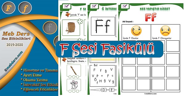 1. Sınıf İlkokuma F Sesi Fasikülü