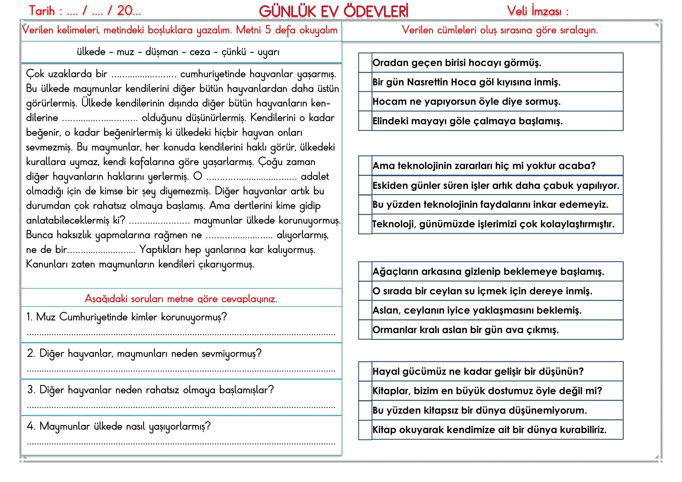 2. Sınıf 14 Şubat 2025 Günlük Ev Ödevi-2