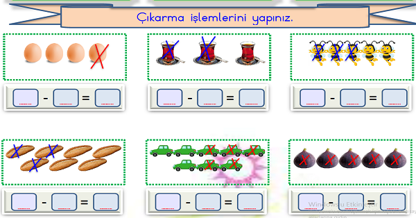 1. Sınıf Matematik Çıkarma İşlemi-2