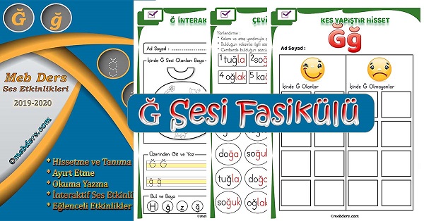 1. Sınıf İlkokuma Ğ Sesi Fasikülü