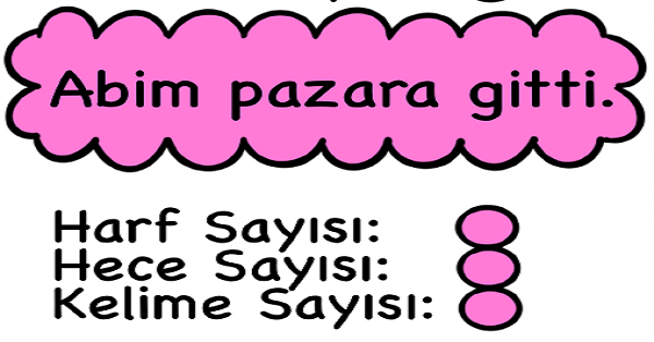 1. Sınıf Türkçe Harf Hece Kelime Etkinlikleri