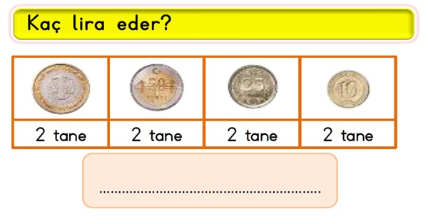 2. Sınıf Matematik Paralarımız-2