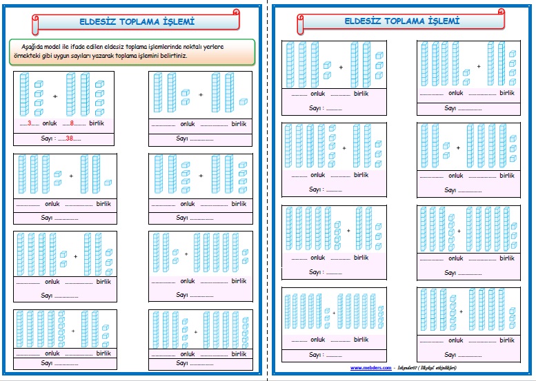 2. Sınıf Matematik Eldesiz Toplama İşlemi