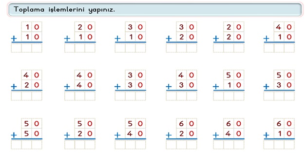 2. Sınıf Matematik Toplama İşlemi-Zihinden Toplama Etkinliği-1