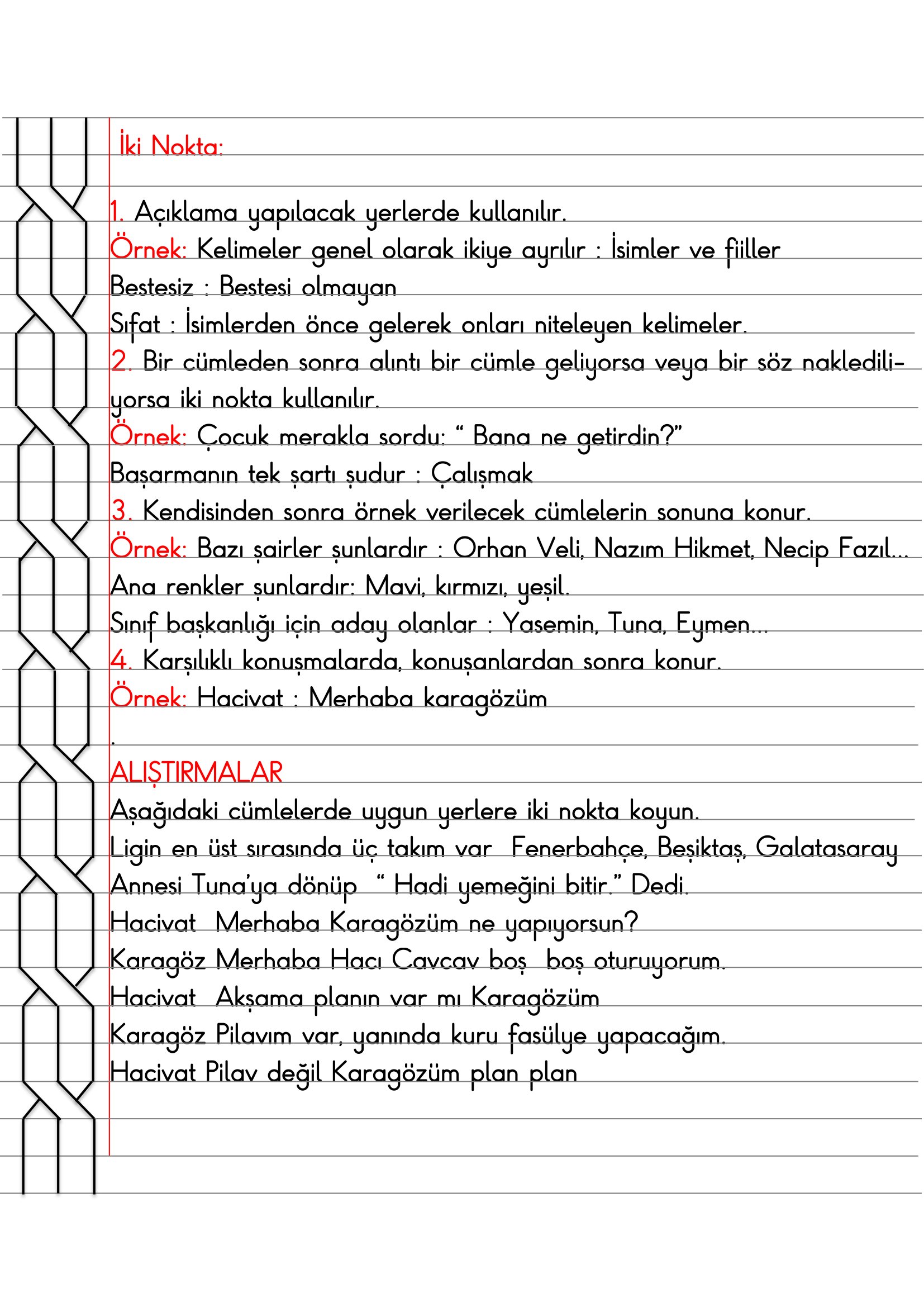 2. Sınıf - Türkçe Noktalama İşaretleri (İki Nokta) Konu Anlatımı