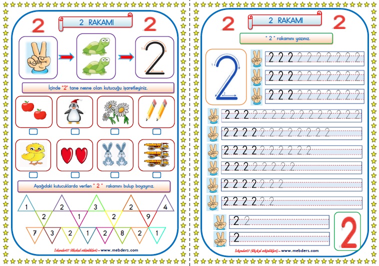 1. SINIF MATEMATİK "2" RAKAMI