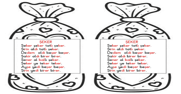1. Sınıf İlk Okuma Yazma (Ş-ş Sesi) Şeker Aç-Kapa-Oku Etkinliği