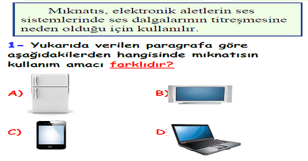 4. Sınıf Fen Bilimleri Kuvvetin Etkileri Yaprak Test-4