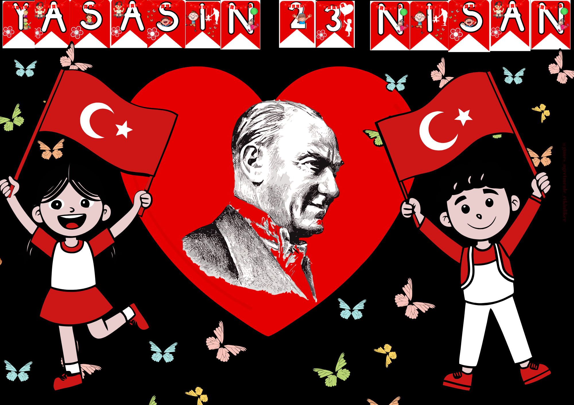 23 Nisan Pano Yazısı (YAŞASIN 23 NİSAN)