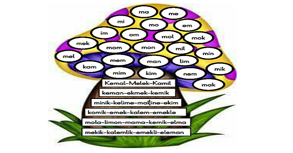 1. Sınıf İlk Okuma Yazma (M-m Sesi) Etkinlikleri
