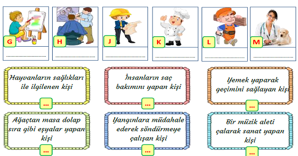 3. Sınıf Hayat Bilgisi Mesleklerin Yaşamımızdaki Yeri