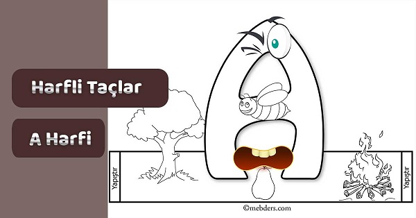 1. Sınıf İlkokuma Harfli Taçlar - A Sesi