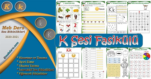 1. Sınıf İlkokuma K Sesi Fasikülü