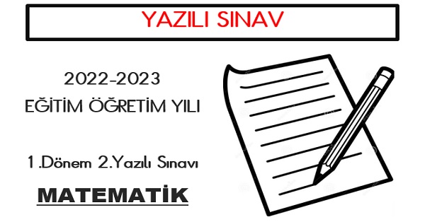 4. Sınıf Matematik 1.Dönem 2.Yazılı Sınavı