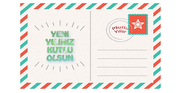 Yeni yıl tebrik kartı