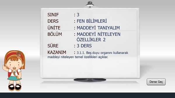3. Sınıf Fen Bilimleri Maddeyi Niteleyen Özellikler Sunusu 2