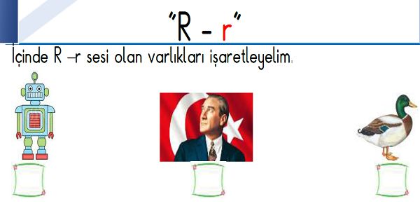 1. Sınıf İlk Okuma Yazma (R-r Sesi) Fasikülü