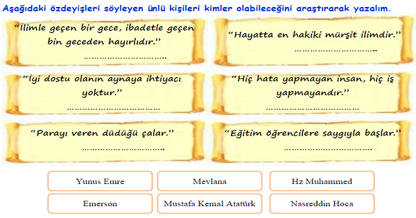 4. Sınıf Türkçe Özdeyiş (Vecize)-1