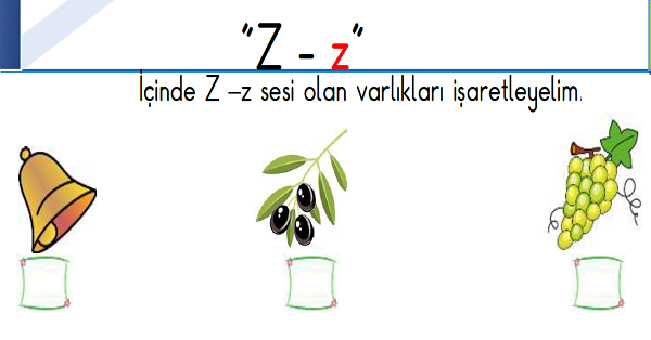1. Sınıf İlk Okuma Yazma (Z-z Sesi) Fasikülü