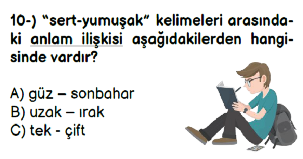 2. Sınıf Türkçe Yıl Sonu Kazanım Değerlendirme Sınavı