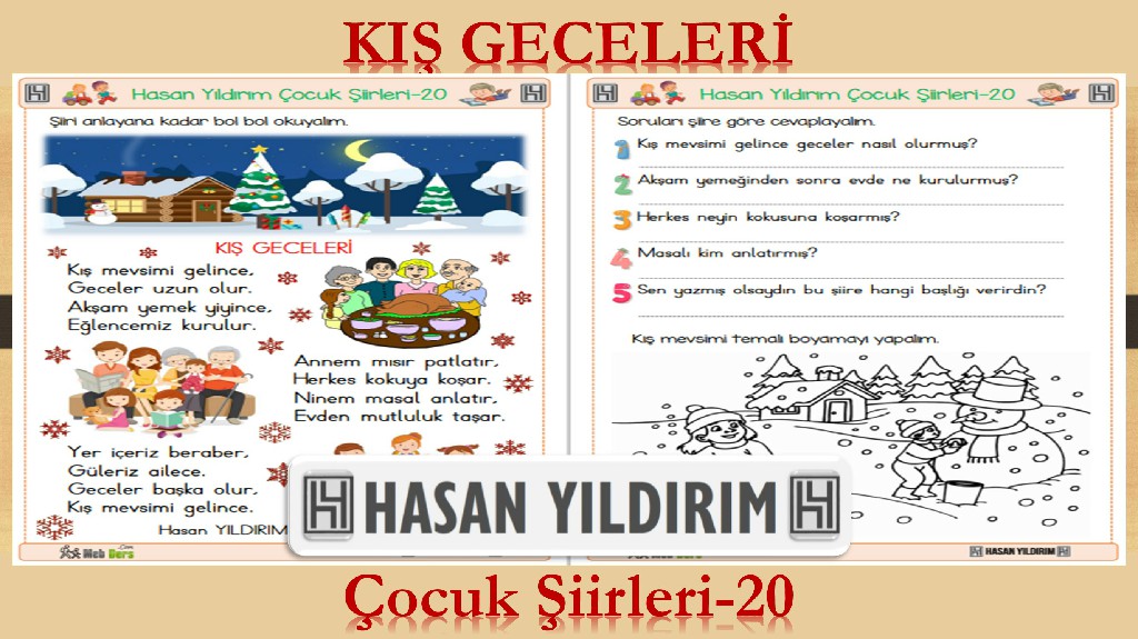 Kış Geceleri (Çocuk Şiirleri-20)