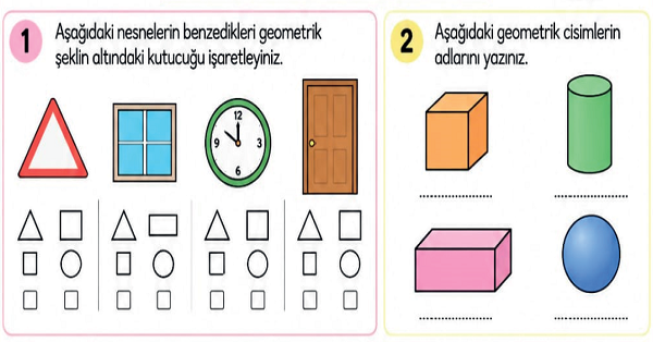 2. Sınıf Matematik Geometrik Cisim ve Şekiller