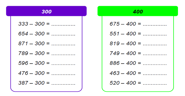 4. Sınıf Matematik Çıkarma İşlemi Alıştırmalar-3
