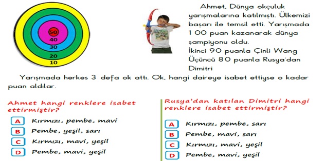 2. Sınıf Matematik Zihinden Toplama İşlemi Yeni Nesil Sorular