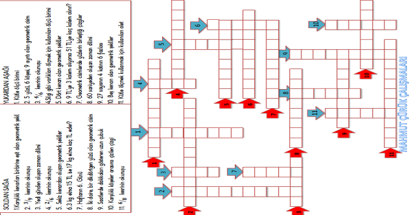 3. Sınıf Matematik Çengel Bulmaca Etkinliği-4