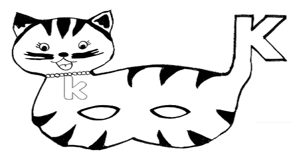 1. Sınıf İlk Okuma Yazma (K-k Sesi) Kedi Maskeleri
