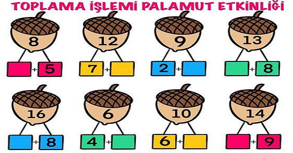 1. Sınıf Matematik Toplama İşleminde Verilmeyeni Bulma Etkinliği