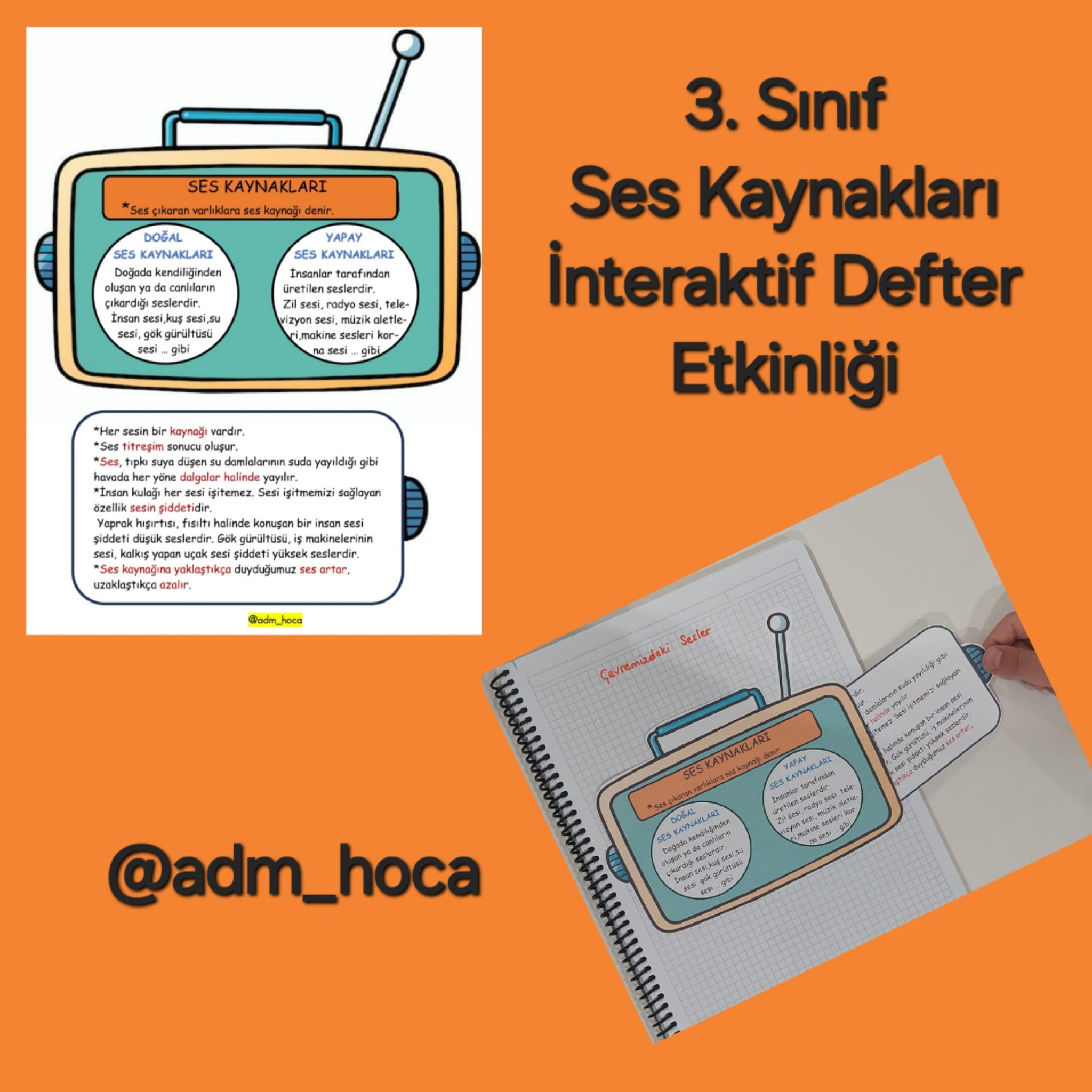 3. Sınıf Fen Bilimleri Çevremizdeki Sesler - İnteraktif Radyo
