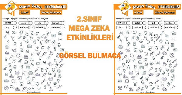 2. Sınıf Mega Zeka Etkinliği - Görsel Bulmaca