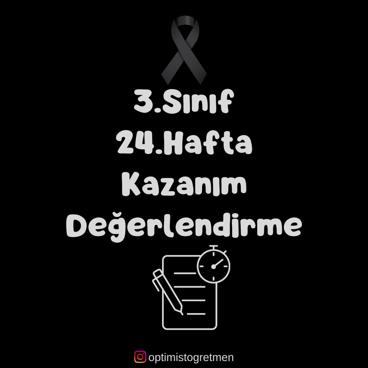3. Sınıf 24. Hafta Kazanım Değerlendirme Testi