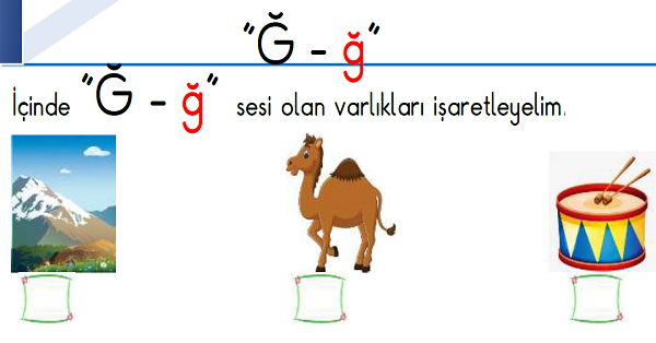 1. Sınıf İlk Okuma Yazma (Ğ-ğ Sesi) Fasikülü
