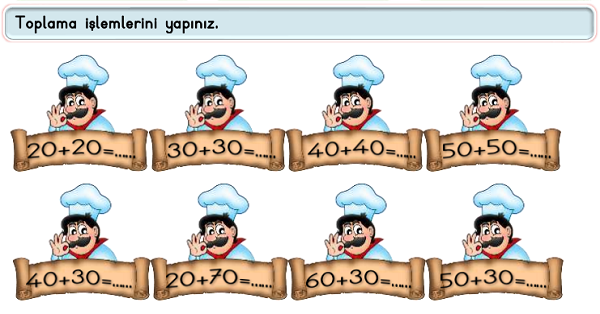 2. Sınıf Matematik Toplama İşlemi-Zihinden Toplama Etkinliği-2