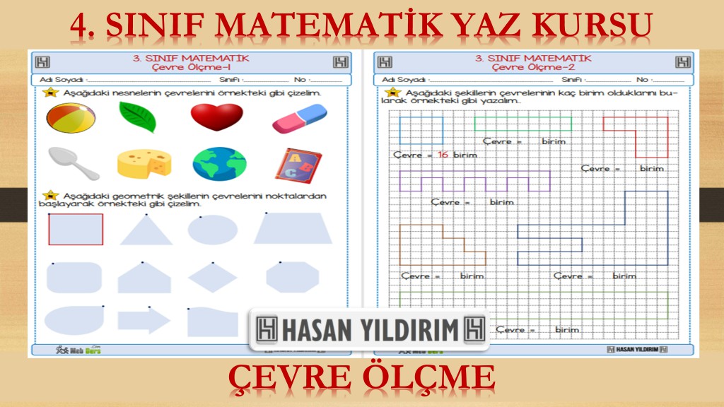 4. Sınıf Matematik Yaz Kursu - Çevre Ölçme (3. Sınıf Tekrarı)