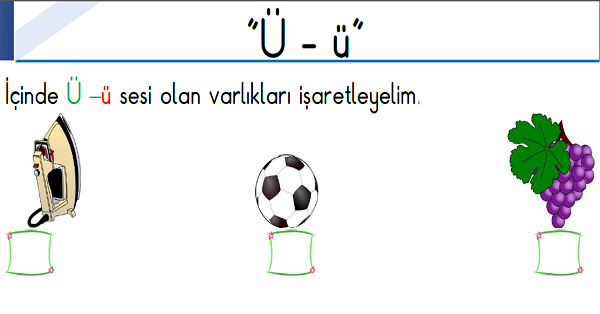 1. Sınıf İlk Okuma Yazma (Ü-ü Sesi) Fasikülü