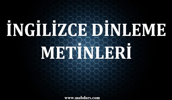 2022-2023 Eğitim Öğretim Yılı 2. Sınıf İngilizce Dinleme Metinleri