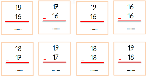 1. Sınıf Matematik Çıkarma İşlemi-7