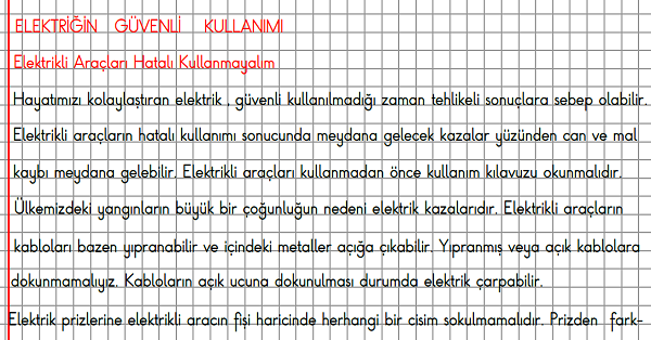 3. Sınıf Fen Bilimleri Elektriğin Güvenli Kullanımı Konu Anlatımı