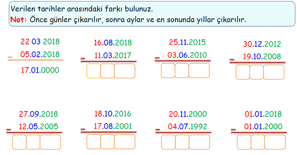 4. Sınıf Matematik Zamanı Ölçme-6